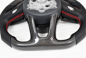 CarbMod pour A4 Allroad Avant B8 Pièces en fibre de carbone personnalisées Volant en fibre de carbone véritable - Product Image 6