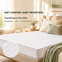 Fabricant de draps de lit, vente directe d'usine, drap-housse imperméable matelassé respirant, protège-matelas pour commandes en gros