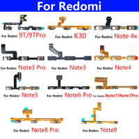 Kabel Fleksibel Tombol Volume Daya untuk Redmi K20 K30 / Note 3 4 5 6 7 8 9 10 11 4X 5A 8T 10C 9S 9T Pro Max Pengganti