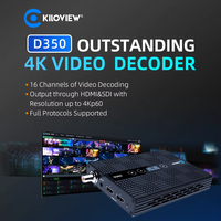 Décodeur vidéo D350 H.264 H.265 4K pour la diffusion en direct et la télévision