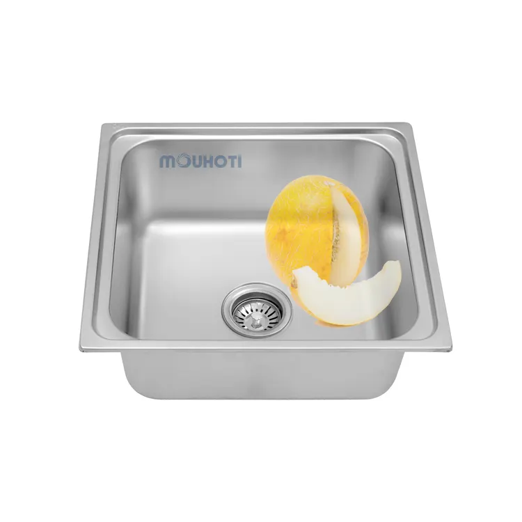 Drop-in Square Single Bowl Stainless Steel Good Quality Best Price Kitchen Sink