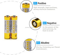 Fournisseur d'or : Pile alcaline cylindrique 27A 12V pour l'électronique grand public, les outils électriques et les appareils ménagers