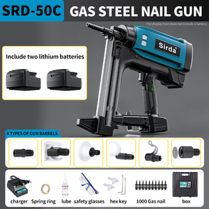 Pistola de Clavos Neumática Más Vendida, <span class=keywords><strong>Grapadora</strong></span> Industrial y para Bricolaje de Acero Inoxidable para Carpintería y Concreto - Product Image 6