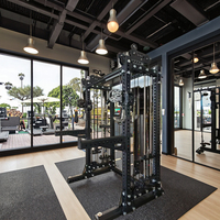Prix usine Acier Smith Machine Commercial Power Cage Squat Rack Multi Fonction Câble Crossover Trainer Portique Rack