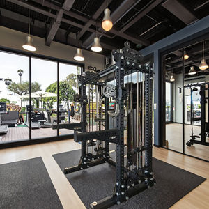 Preço de fábrica Aço Smith Máquina Poder Comercial Gaiola Agachamento <span class=keywords><strong>Rack</strong></span> Multi Função Cabo Crossover Trainer Gantry <span class=keywords><strong>Rack</strong></span> - Product Image 6