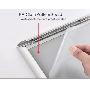 Cadre en aluminium professionnel de 25 mm avec panneau arrière en PE pour affiches murales et signalétique publicitaire - Product Image 4
