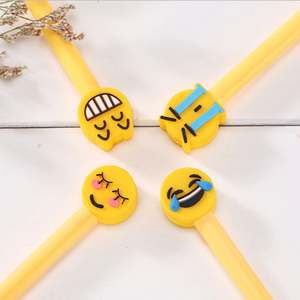 Bolígrafos de Gel Coreanos con Caras Sonrientes, Novedad para Niños, Papelería Kawaii - Product Image 4