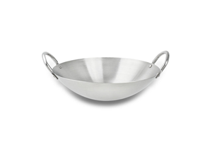 <span class=keywords><strong>Wok</strong></span> commercial KENGQ <span class=keywords><strong>en</strong></span> <span class=keywords><strong>acier</strong></span> <span class=keywords><strong>inoxydable</strong></span> de grande taille avec double poignée, capacité de 18 L, écologique, non revêtu, pour cuisinière à gaz de restaurant/hôtel - Product Image 2