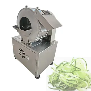 Kommerzielle Multifunktions-Edelstahl-Gemüseschneidemaschine elektrische Lebensmittelschneidemaschine mit Schreddermesser 220 V