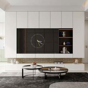 Mueble de TV Compacto con Cajones Ocultos para Espacios Pequeños, Muebles para Sala de Estar, Hotel y Apartamento - Product Image 1