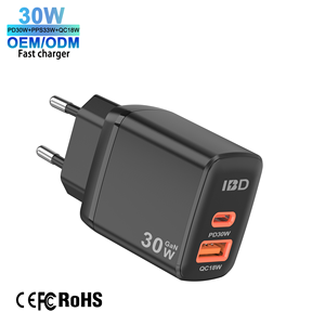 IBD PPS 33W PD 30W 20W Gan Cargador rápido Multi <span class=keywords><strong>USB</strong></span> Tipo C UE EE. UU. Carga Original Teléfono móvil Cargadores de pared Adaptadores para iPhone - Product Image 1