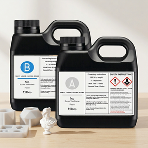 <span class=keywords><strong>Resina</strong></span> Poliuretanica per Colata 1A:1B 75D Liquida <span class=keywords><strong>Bianca</strong></span>, <span class=keywords><strong>Resina</strong></span> PU a Polimerizzazione Rapida per Modelli Prototipo e Oggetti per Effetti Speciali - Product Image 6