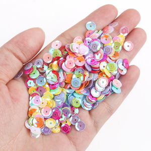 Bán buôn nhà máy đầy màu sắc long lanh tự làm vật liệu Trang trí phụ kiện quần áo may sequin - Product Image 2