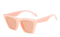 Lunettes de soleil œil de chat à grande monture pour femmes, verres UV400, monture PC, accessoire de mode