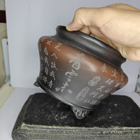 Pot Bonsai Yixing Pasir Ungu Berkualitas Tinggi, Ukiran Tangan, Model Terbaru 2026