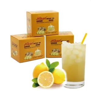 Envasado de bolsitas a precio competitivo, bebida de primera calidad, bebida instantánea de limón y jengibre, té de jengibre OEM con limón