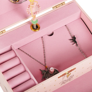 กล่องดนตรีไม้หมุนมือรูปนักบัลเลต์หงส์ดำ พร้อมเพลงสุข<span class=keywords><strong>ส</strong></span>ันต์วันเกิดสำหรับเด็ก - ของขวัญรักษ์โลก - Product Image 3