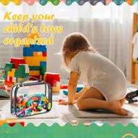 Solution de rangement de jouets pour les jouets Lego Blocks Organisateurs de jouets et rangement pour enfants Lot de 3 grands