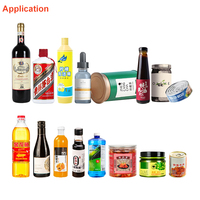 Machine d'étiquetage automatique de bouteilles rondes la plus vendue, applicateur d'étiquettes 60-200 pièces/min pour bouteilles de cosmétiques/aliments/produits de consommation rapide