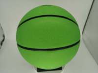 Ballons de sport LED qui brillent dans le noir, logo personnalisé, taille 7, ballon de basket en caoutchouc vert