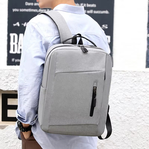 New Fashion Geometric Zipper Waterproof Softback Laptop <b>Backpack</b> with USB Anti-Theft <b>Nylon</b> Office Computer 20-39L - Product Image 6