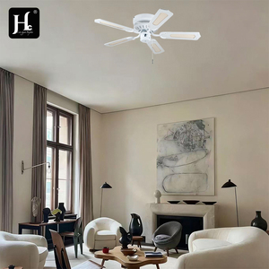 Traditional <b>ceiling</b> fan with LED <b>lights</b>, DC motor, 4 MDF fan blades, <b>remote</b> <b>control</b> decoration, indoor living room fan, CE SAA - Product Image 6