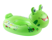 Bouée de natation gonflable pour enfants en forme de canard jaune, motif animal de dessin animé en PVC écologique, siège flottant pour la natation, offre spéciale