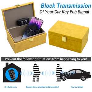 Prêt Stock <span class=keywords><strong>RFID</strong></span> <span class=keywords><strong>Anti</strong></span> Vol Faraday Box Case Pour Téléphones Cartes Protecteur Sans Clé Entrée Wifi Sans Fil Clé De <span class=keywords><strong>Voiture</strong></span> Signal Blocage Boîte - Product Image 6