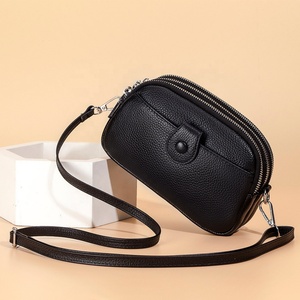 Bolso Bandolera de Cuero Genuino para Mujer Boshiho, Bolso de Hombro, Bolso de Mano Moderno para Teléfono Celular, Estilo Nacional Femenino - Product Image 6
