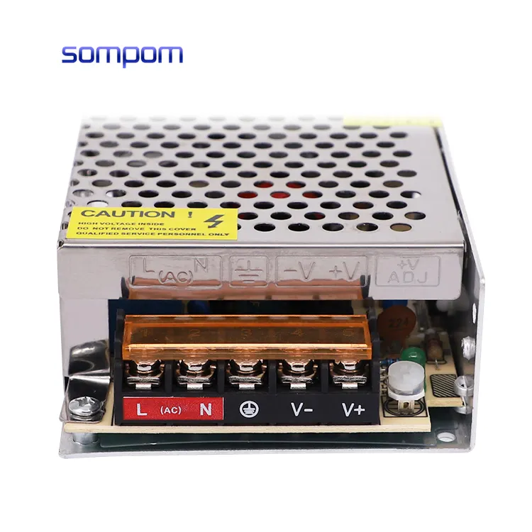 SOMPOM 하이 퀄리티 24V2A 50W AC-DC 단일 출력 정전압 스위칭 24 개월 보증 LED용 전원 공급 장치