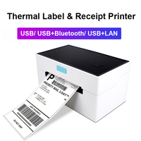 Impresora de Etiquetas Térmica de 4 Pulgadas con Función de Código de Barras, Impresora de Etiquetas Adhesivas 4x6, Disponible en Stock