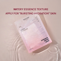 LUANA Masque apaisant et raffermissant à la glycérine et à l'acide hyaluronique pour le visage-Feuille de masque pour peau sèche-Réduction des rougeurs améliorée