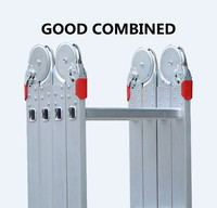 Échelles pliantes robustes en aluminium, échelles pliantes multifonctionnelles en aluminium