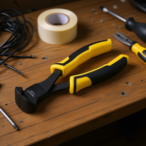 Pince coupante à poignée de contrôle 175 mm, robuste, pour le dénudage de fils et les travaux électriques - Product Image 3