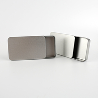 Boîte en fer blanc à glissière personnalisée Mini petit kit de conteneur de stockage avec couvercle pour le stockage à domicile Boîte en étain
