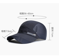 Verano al por mayor visera Unisex de secado rápido de malla Dry Fit béisbol Golf Polo sombreros correr personalizado ajustado béisbol deporte gorra sombreros