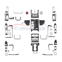 Autocollants en fibre de carbone pour 2014-2017 Land Rover Range Rover Sport Center Control Accessoires intérieurs