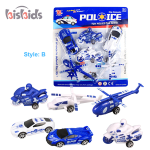 Promotional <strong>Children</strong> Toy Plastic Police Series <strong>Car</strong> Motorcycle Diecast Vehicles Toy <strong>Set</strong> - Product Image 6