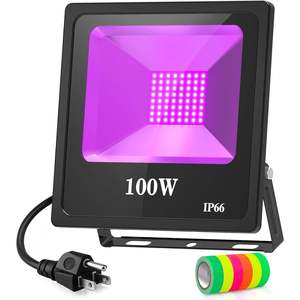 KUKUPPO 150W luz negra UV LED iluminación de escenario para fiestas pintura corporal acuario brillo cartel impermeable enchufe luz fiesta iluminación - Product Image 5