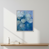 Peinture à l'huile impressionniste florale 100 % originale peinte à la main sur toile avec cadre en bois, écologique, personnalisation réaliste, pour maison moderne