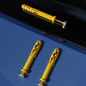 พุกพลาสติกไบฟิต M6 สีเหลืองชุบสังกะสี เกรด A สำหรับงานก่อสร้าง - Product Image 1