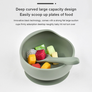 Nouvelle arrivée : vaisselle en silicone écologique avec boîte à ventouse assortie, durable et incassable pour les repas des enfants - Product Image 4