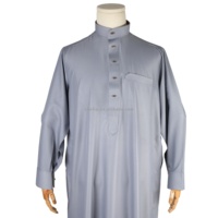 Mode Alharamain Gamis Kaftan Qatari Jubah Abaya Jalabya Thobe Ramadan Eid Vêtements musulmans traditionnels pour homme