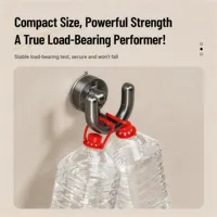 Plastic zuignap slippershouder, boorloze wandmontage schoenhanger, ruimtebesparend voor badkamer & keuken, slippersrek voor de douche