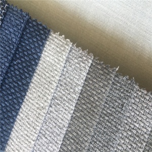 100% polyester doux uni canapé tissu <span class=keywords><strong>d</strong></span>'<span class=keywords><strong>ameublement</strong></span> <span class=keywords><strong>d</strong></span>écor à la maison tissé fil lin teint 300m par couleur rideau - Product Image 2