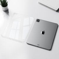 Kenke Transparent TPU Clear Cover Léger PC Back Case Durable Slim Tablet Case Cover pour iPad Air 4/5/6/7 10.9 Inch