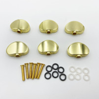 Promotional Wholesale Plastic Large Semicircular Tuning Peg Knob Handles Replacement Parts for Electric Guitar Bass Ukulele