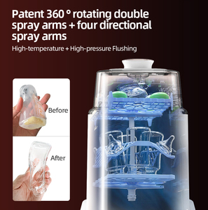 Máy rửa bình sữa tự động 4 bình 2.6l 530W, khử trùng bình sữa - Product Image 2