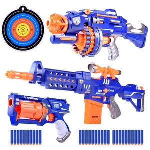 Pistola de Juguete de Bala Blanda EVA, Pistola <span class=keywords><strong>Gatling</strong></span>, Pistola de Juguete Eléctrica Motorizada de Espuma EVA para Niños - Product Image 1