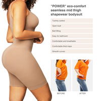 HEXIN Combinaison moulante noire sans couture sans couture lève-fesses Contrôle de la lumière quotidienne Combinaison moulante grande taille